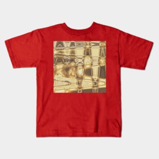 Brown Waves Kids T-Shirt